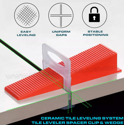 Kunststof tegel levelling systeem/witte tegel nivellering afstandhouder clip 1.5 mm (1/16